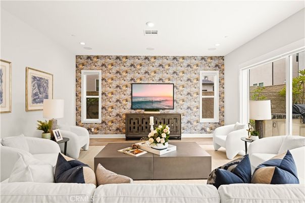 Interior, Living room, Recessed Lighting