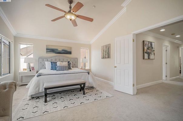 Bedroom, Interior, Recessed Lighting