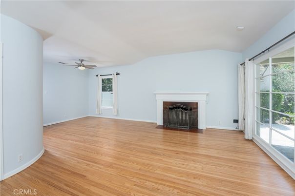 Empty room, Fireplace, Interior, Wood Texture Flooring