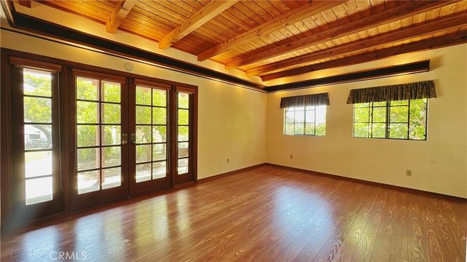 Empty room, Interior, Wooden Beams, Wooden Ceilings, Wood Texture Flooring