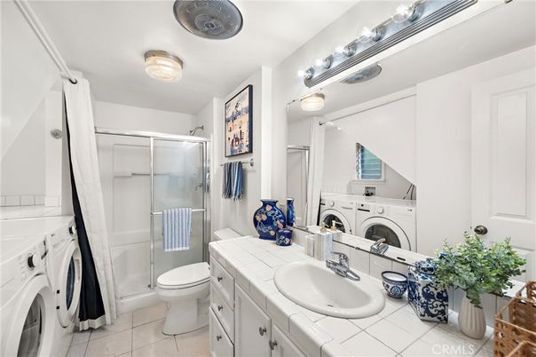 Bathroom, Dual Sink Vanities, Glass Shower, Interior, Tile Countertops