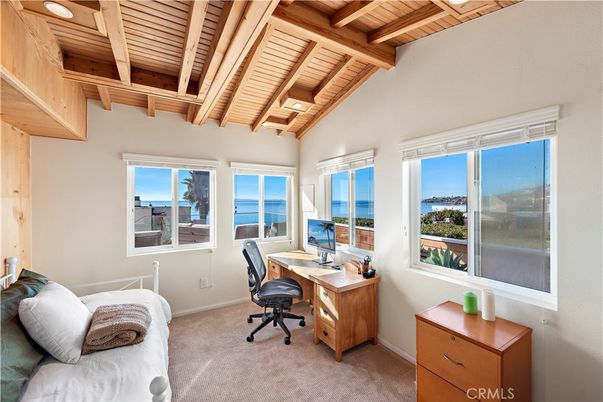 Home Office, Interior, Water, Wooden Beams, Wooden Ceilings