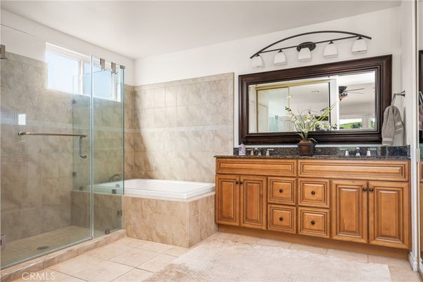 Bathroom, Dual Sink Vanities, Glass Shower, Interior