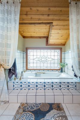 Bathroom, Interior, Wooden Ceilings