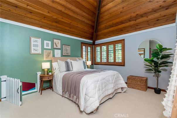 Bedroom, Interior, Wooden Ceilings