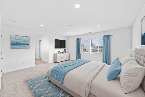 Bedroom, Interior, Recessed Lighting