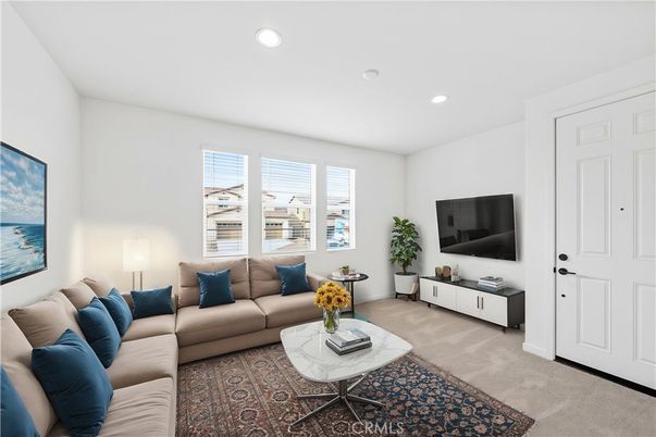 Interior, Living room, Recessed Lighting