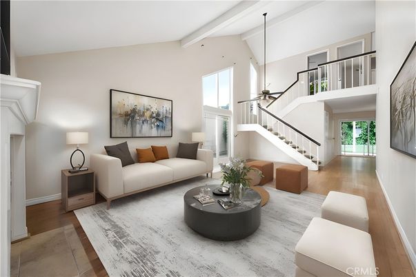 Interior, Living room, Pendant Lights, Wood Texture Flooring