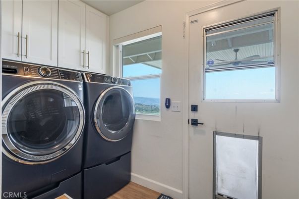 Interior, Washer, Wood Texture Flooring