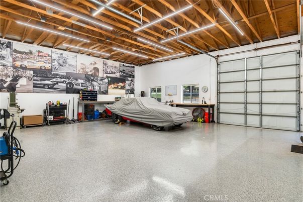 Garage, Interior, Wooden Beams, Wooden Ceilings