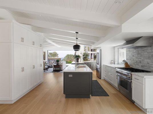 Dining room, Interior, Kitchen, Pendant Lights, Wood Texture Flooring