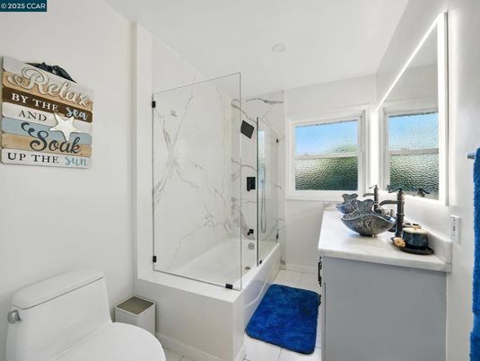 Bathroom, Glass Shower, Interior, Marble Walls