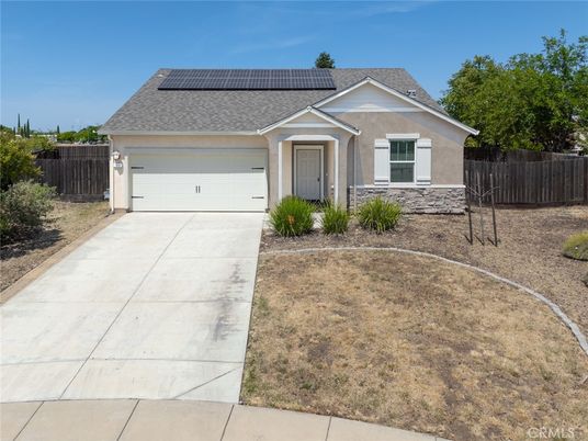 Attached, Exterior, Facade, Solar Panels, Ranch