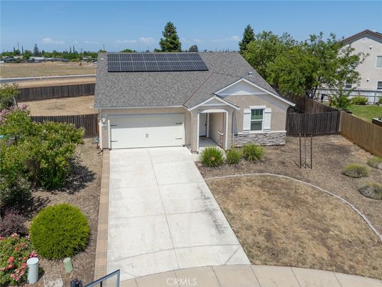 Attached, Exterior, Facade, Solar Panels, Ranch
