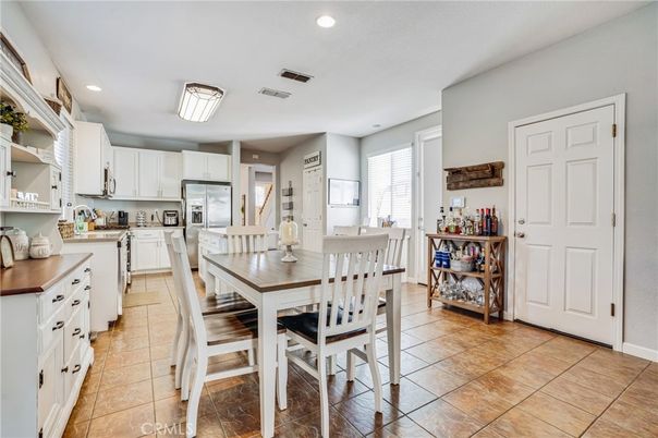 Dining room, Interior, Kitchen, Recessed Lighting, Stainless Steel Appliances