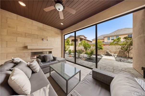 Exterior, Fireplace, Recessed Lighting