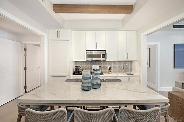 Interior, Kitchen, Recessed Lighting, Wooden Beams, Wood Texture Flooring