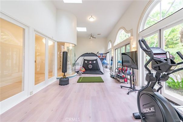 Fitness Equipment, Gym, Interior, Wood Texture Flooring