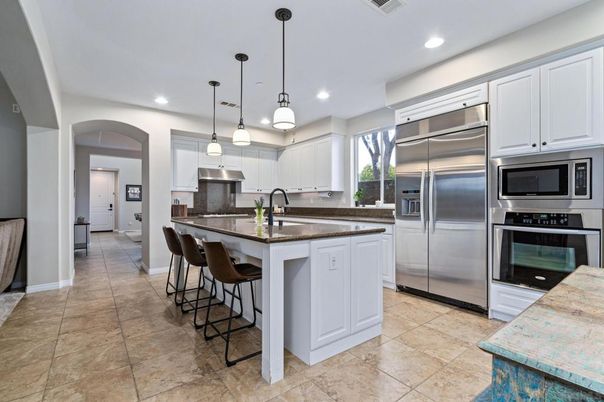 Interior, Kitchen, Pendant Lights, Recessed Lighting, Stainless Steel Appliances