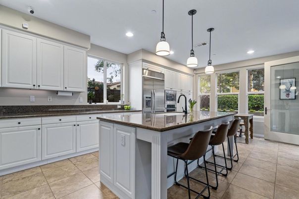 Interior, Kitchen, Pendant Lights, Recessed Lighting, Stainless Steel Appliances