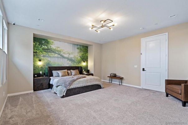Bedroom, Interior, Recessed Lighting