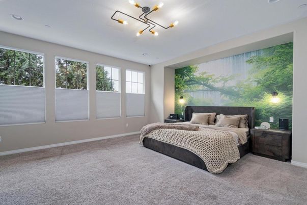 Bedroom, Interior, Recessed Lighting