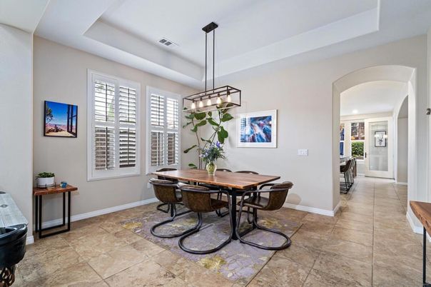 Dining room, Interior, Pendant Lights