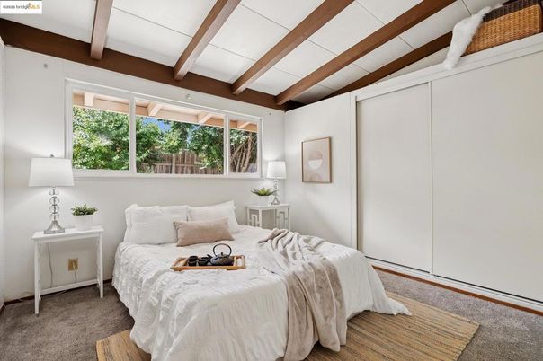 Bedroom, Interior, Wooden Beams