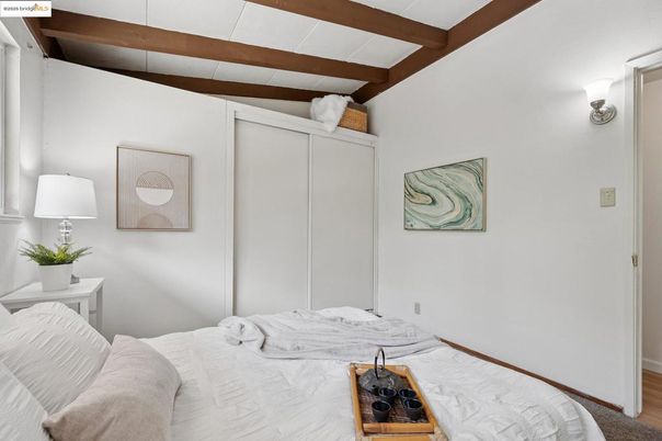 Bedroom, Interior, Wooden Beams, Wood Texture Flooring
