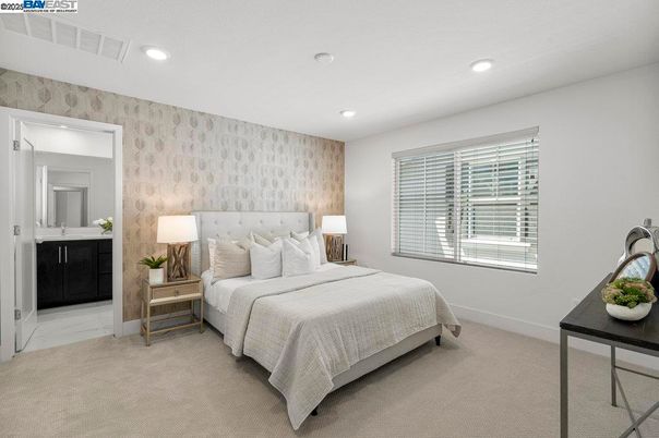 Bedroom, Interior, Recessed Lighting