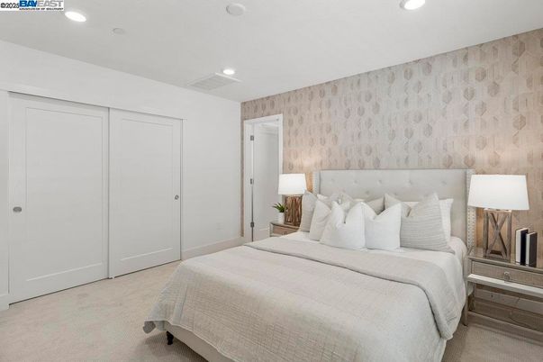 Bedroom, Interior, Recessed Lighting