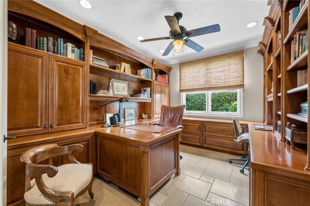 Home Office, Interior, Recessed Lighting