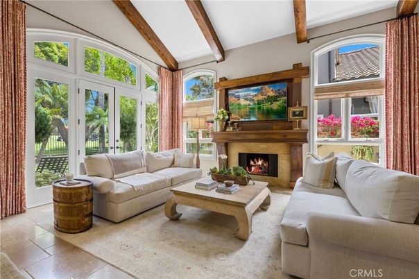 Fireplace, Interior, Living room, Wooden Beams