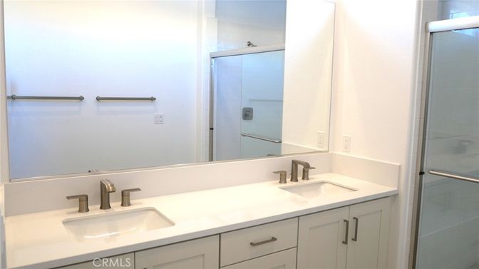 Bathroom, Dual Sink Vanities, Glass Shower, Interior