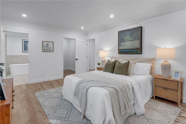 Bathroom, Bedroom, Interior, Recessed Lighting, Wood Texture Flooring