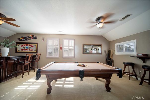Billiard Table, Game Room, Interior