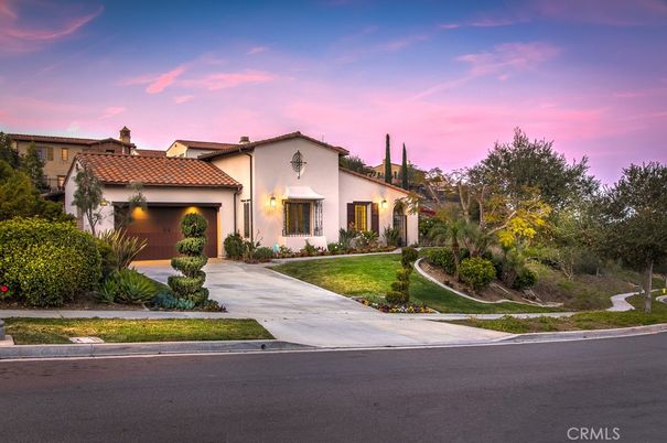 Attached, Exterior, Facade, Spanish Mediterranean