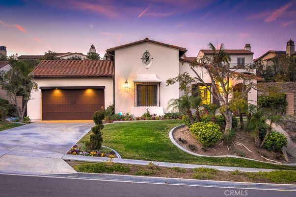 Attached, Exterior, Facade, Spanish Mediterranean