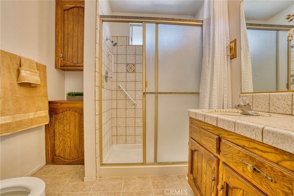 Bathroom, Glass Shower, Interior, Tile Countertops