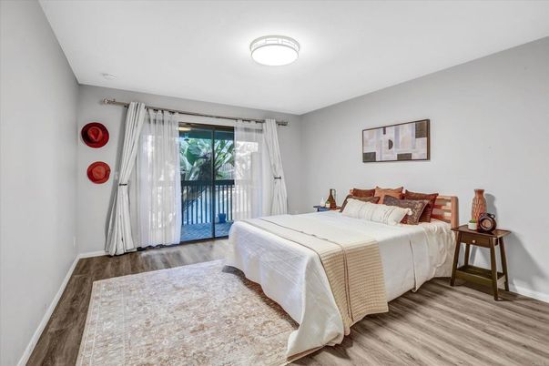 Bedroom, Interior, Wood Texture Flooring