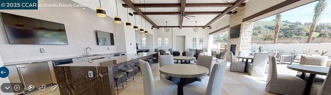 Dining room, Interior, Kitchen, Pendant Lights, Recessed Lighting, Stainless Steel Appliances, Wooden Beams