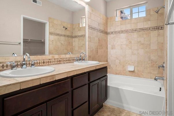 Bathroom, Dual Sink Vanities, Interior, Tile Countertops