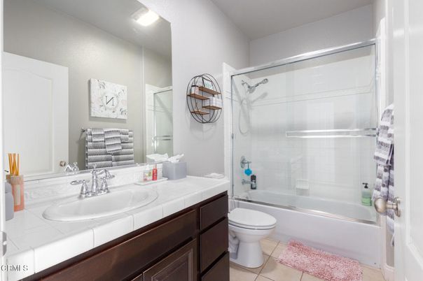 Bathroom, Glass Shower, Interior, Tile Countertops