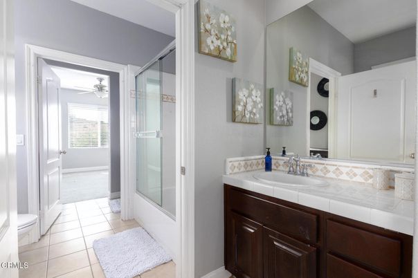 Bathroom, Glass Shower, Interior, Tile Countertops