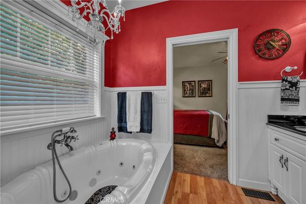 Bathroom, Interior, Wood Texture Flooring