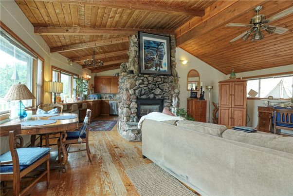 Dining room, Fireplace, Interior, Living room, Wooden Beams, Wooden Ceilings, Wood Texture Flooring