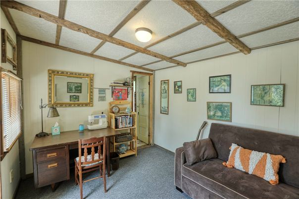 Home Office, Interior, Wooden Beams