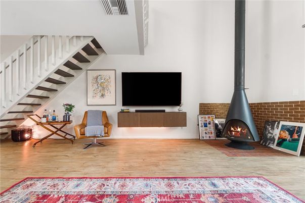 Fireplace, Interior, Wood Texture Flooring