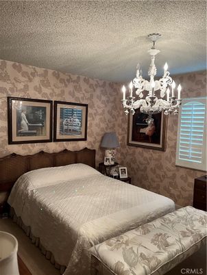 Bedroom, Chandelier, Interior