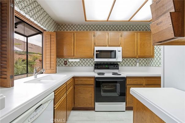 Interior, Kitchen, Wood Texture Flooring